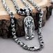 Серебряный комплект "Небесный Защитник" цепочка и подвес Архангел Михаил